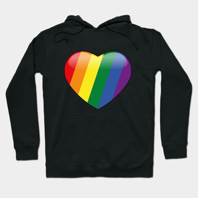 LGBTQ Heart Hoodie by crazytz